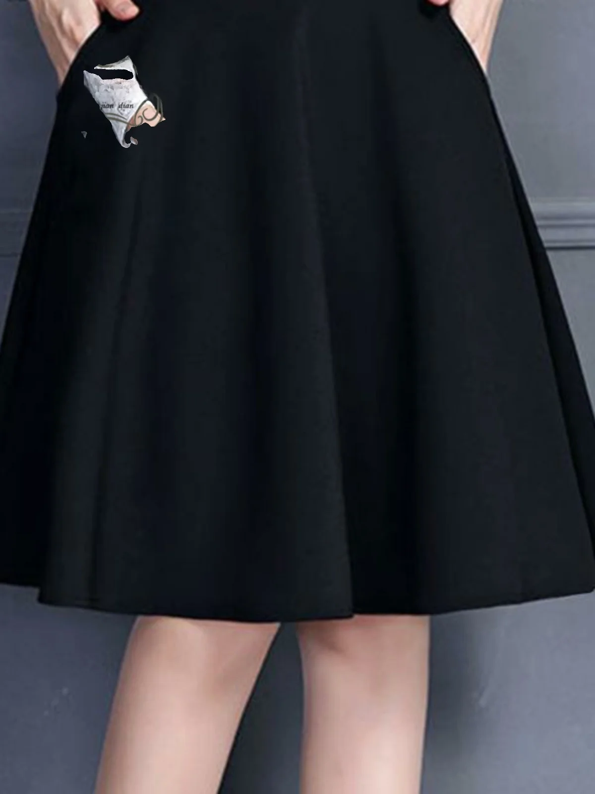 

Summer New Sle ket Se Pants f Skirt Large Size ort A-Line Puffy Pleated Women's Skirt Faionable Midi Skirt