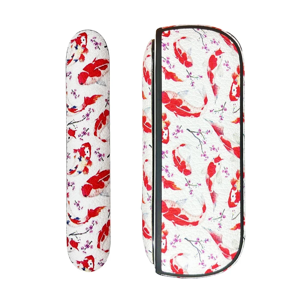 New 9 Patterns Soft Silicone Protection Case Side Cover For IQos 3.0/3.0 Duo PU Leather Shell 3.0 Duo Accessories Pattern Bag