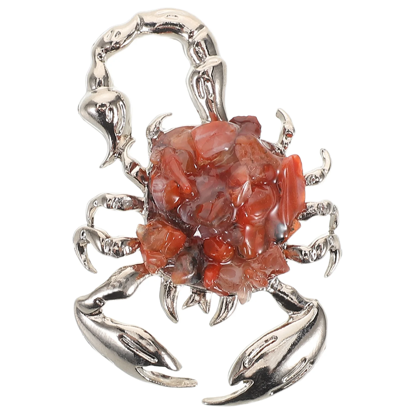 

Crystal Scorpion Metal Art Miniature For Desktop Home Crystal Insect Ornament Office Decor Halloween Gift Animal Sculpture