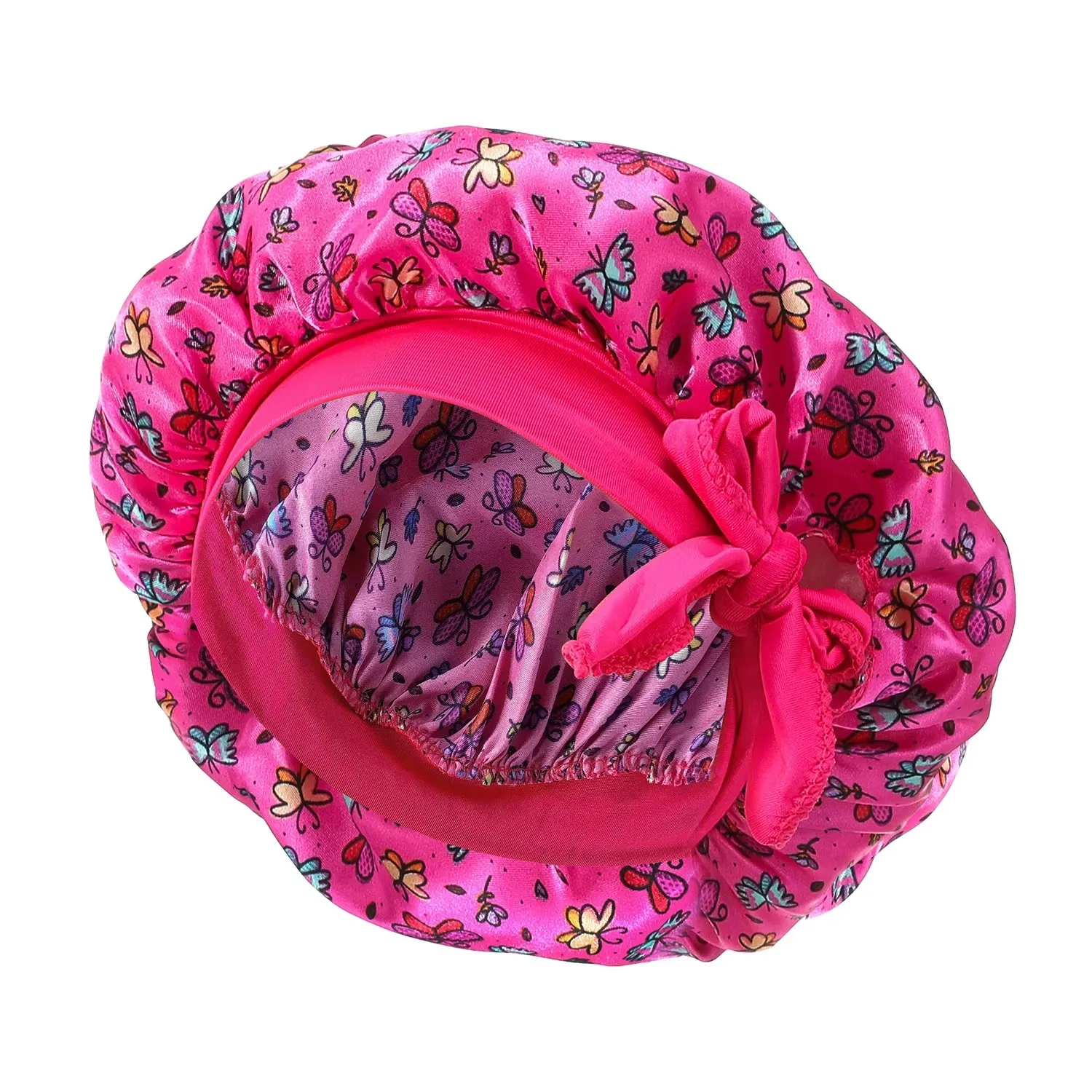 Satin-Mütze für Baby-Haarpflege, Nachtschlaf, Seidenmütze, Mütze für Neugeborene, Mädchen, Kinder, Schlafmütze, Mütze für Kinder, Kochmütze – Detail 10