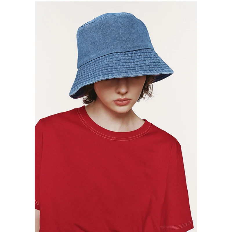 

WENAM Bucket Hat Nick Cosplay Denim Bucket Hat for Women Washed Packable Summer Beach Sun Hats Mens Womens Bucket Hat for Travel