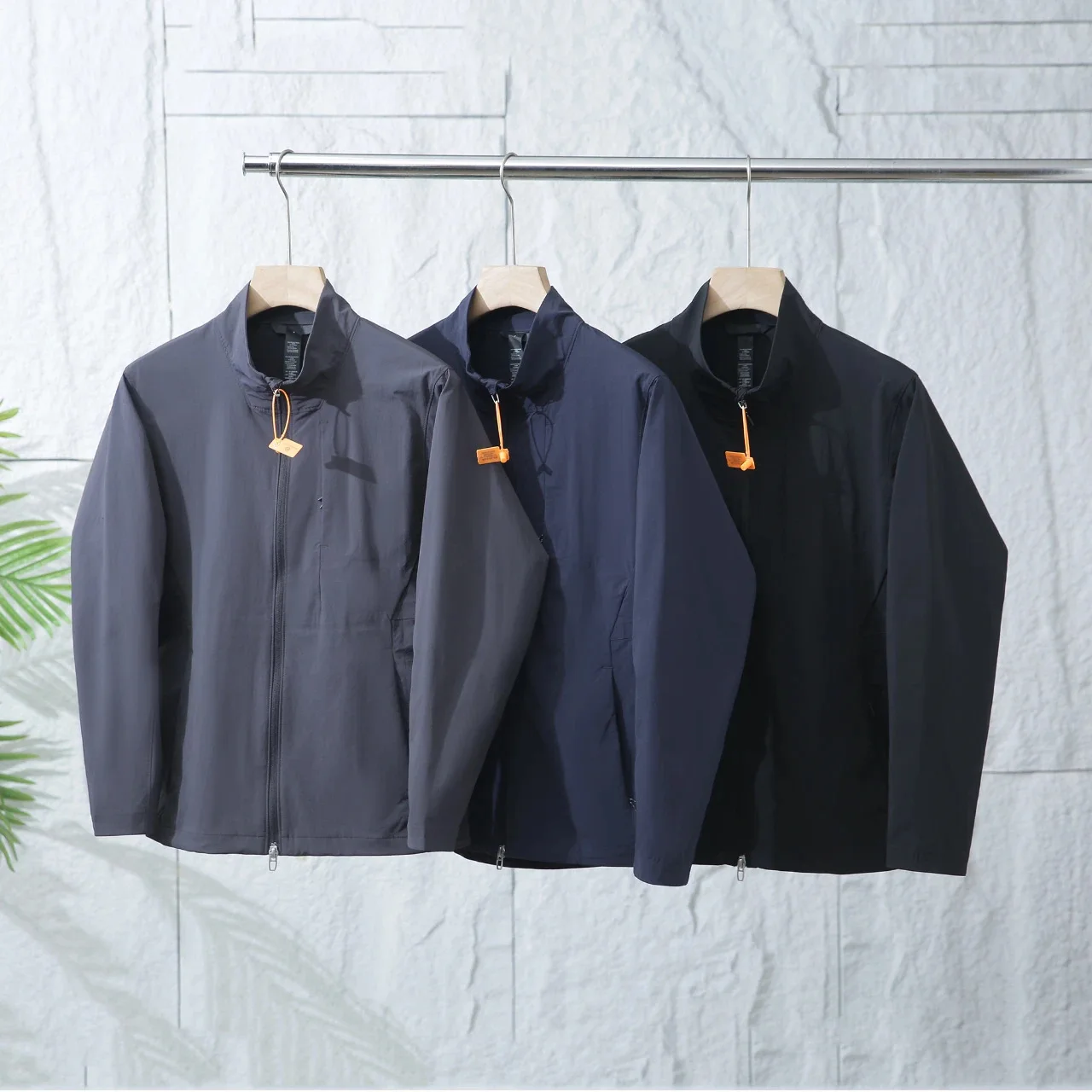 

Куртка-ветровка Traveler Series весна-лето с двойной молнией, ветрозащитная, для активного отдыха, молодежная, повседневная, из нейлона и спандекса