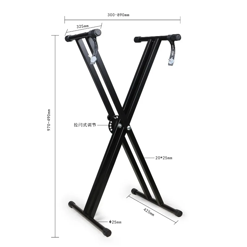 Musical Instrument Accessories High Quality Double Keyboard Stand Factory