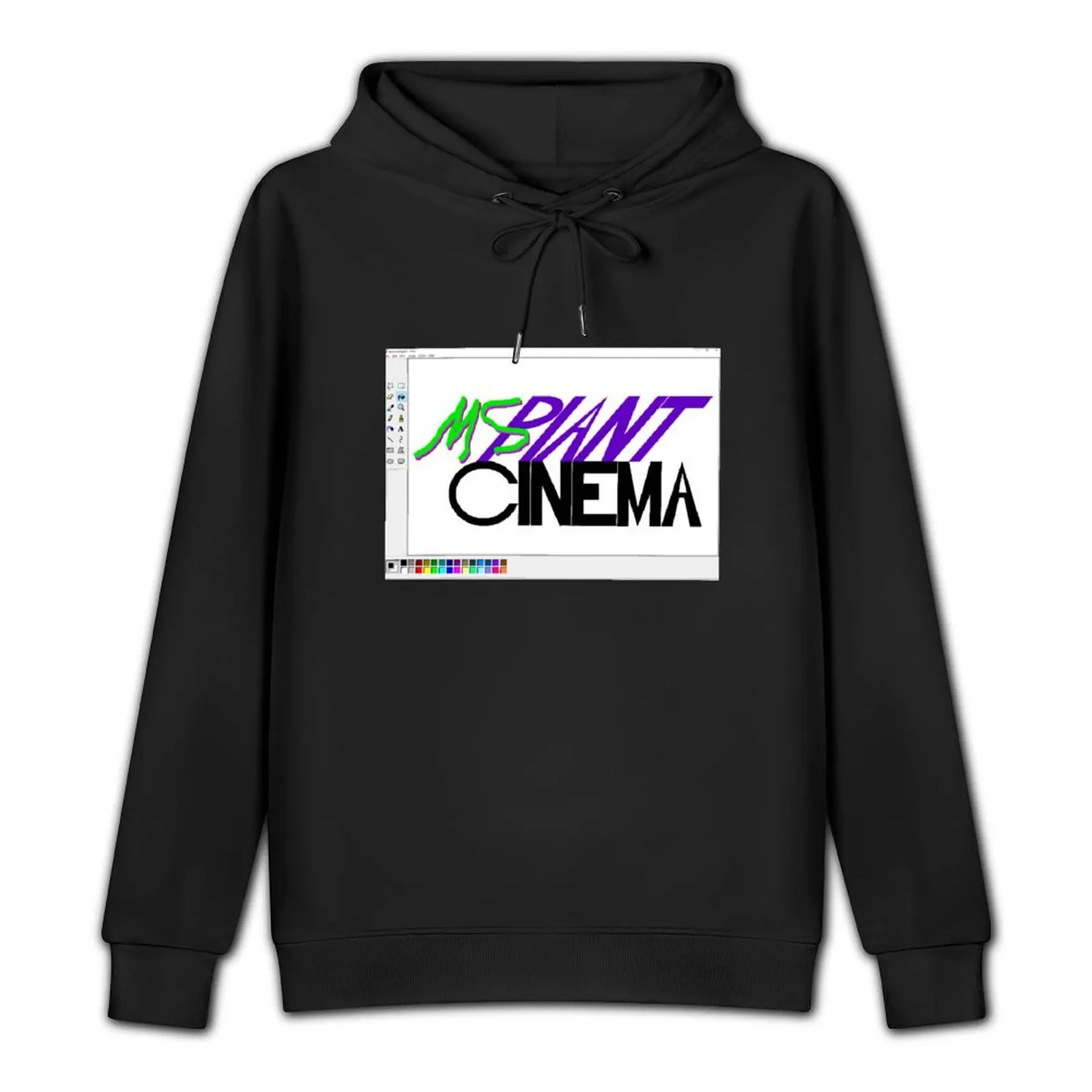 MS Paint Cinema Logo - with Border Pullover Hoodie male clothes hoodies for men