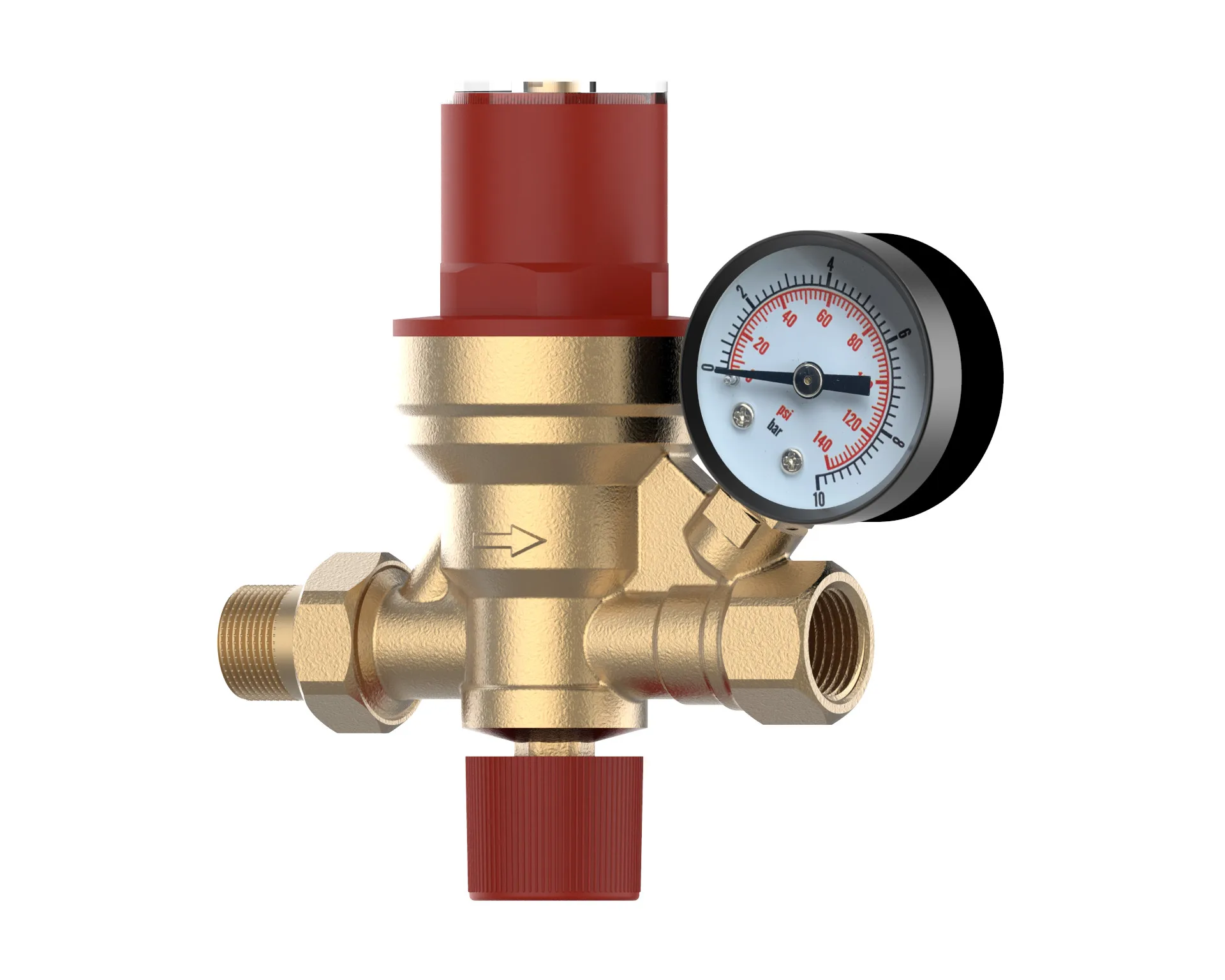 Brass automatic water replenishment valve Central air conditioner 4-point Heating system Multifunctional filtration