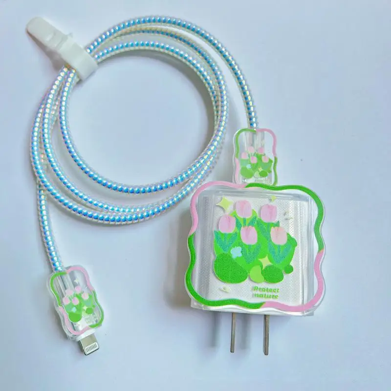 Case For Apple 18/20w charger protective case is applicable to iPhone 14/13 data cable head bite protector Shell