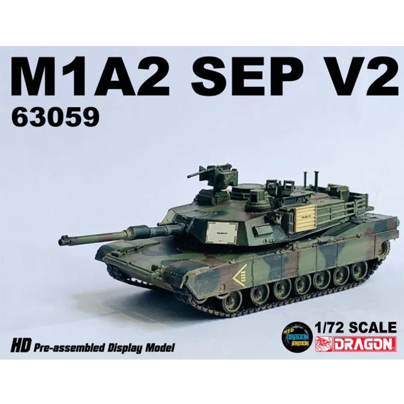 

NEW 1/72 M1A2 Germany Tank Model SEP V2 2nd Battalion 5th Cavalry Regiment 1st Cavalry Division 63059 Military Collection Toys