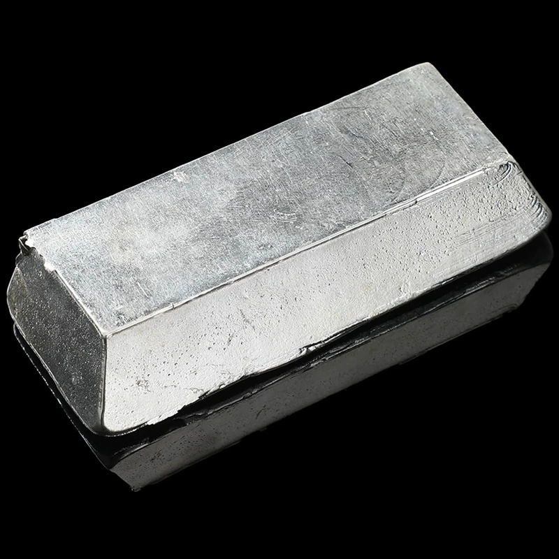 Pewteringot Alloy Tin Casting Ingot (98% Tin, 1.5%, Copper 0.5%), 0.45Kg, Easy Install Silver