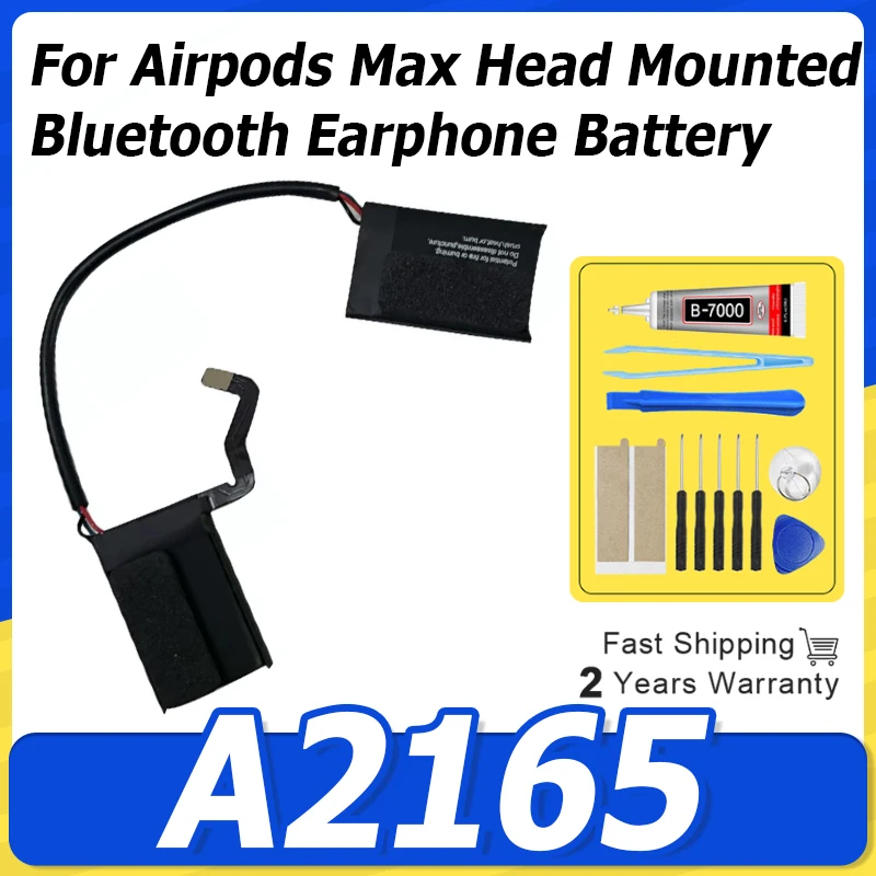A2096 A2165 For Airpods Max Over-ear 3.81V 664mAh Battery Replacement Repair Spare Parts Head Mounted Bluetooth Headset Battery