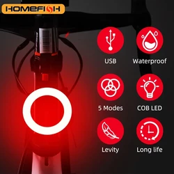 New Multi Lighting Modes Bicycle Taillight USB Rechargeable Led Bike Light Flash Tail Rear Lights for Mtb Bike Seatpost