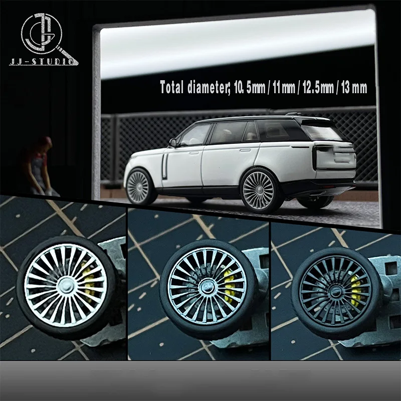 JJ  1:64 Wheel Hub Diameter 10/10.5/11/12/12.5/13.5mm with Calipers Suitable for Car Model Modification Plug-in/static Dual-use