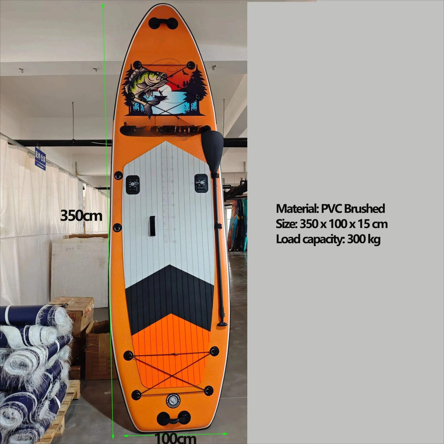 Inflatable Portable SUP Platform Board Set, Brushed PVC Material for Fishing Water Yoga Outdoor Water Exercise
