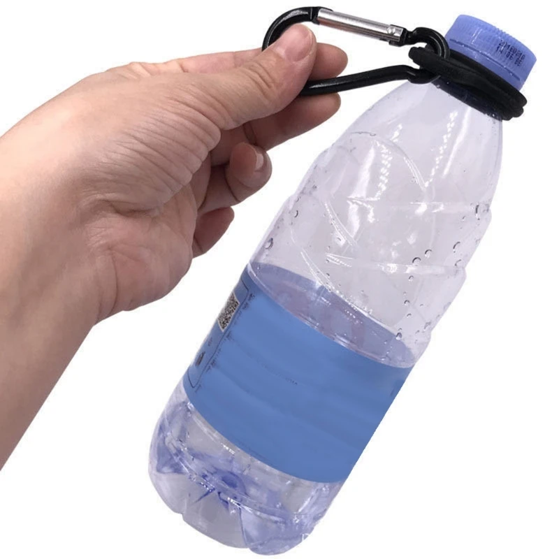 

Portable Water Bottle Carrying Holder Silicone Hanging Buckle Easy to Use Dropshipping