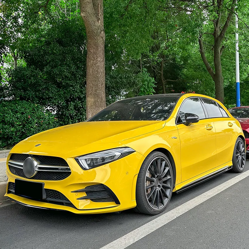 Suitable for Mercedes-Benz A-Class W177 hatchback CLA-Class C118 AMG 2018 + body side skirt modification