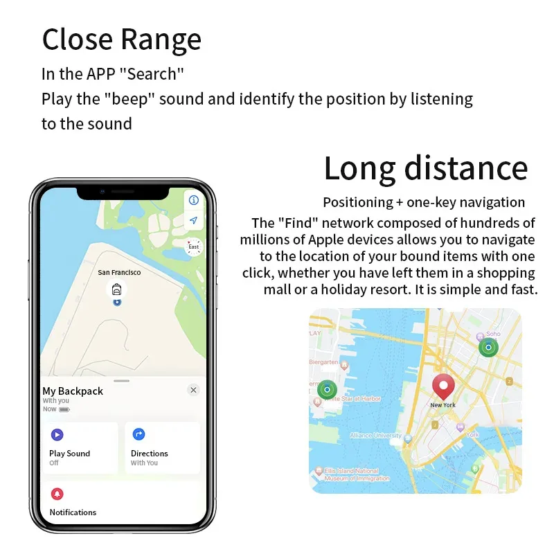 أجهزة تعقب بلوتوث بنظام تحديد المواقع IPX 5 مقاومة للماء تتبع رياضي ابحث عن أطفال المسنين والحيوانات الأليفة المتوفرة آيفون العثور على 2026 #2
