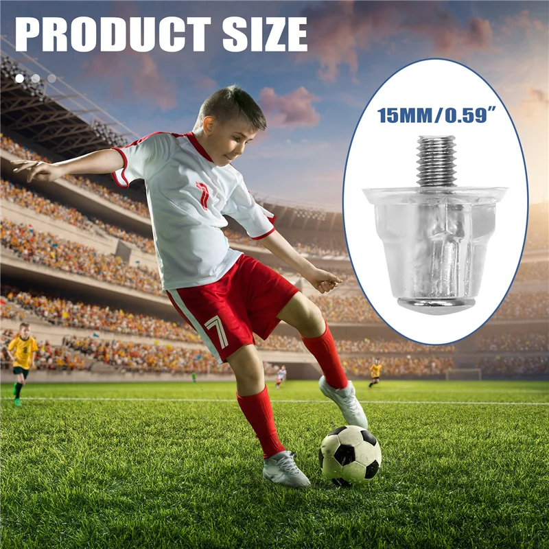 AD-12Pcs botas de futebol studs sapatos parafuso prisioneiro substituir componente esporte acessório sapato de futebol picos com chave