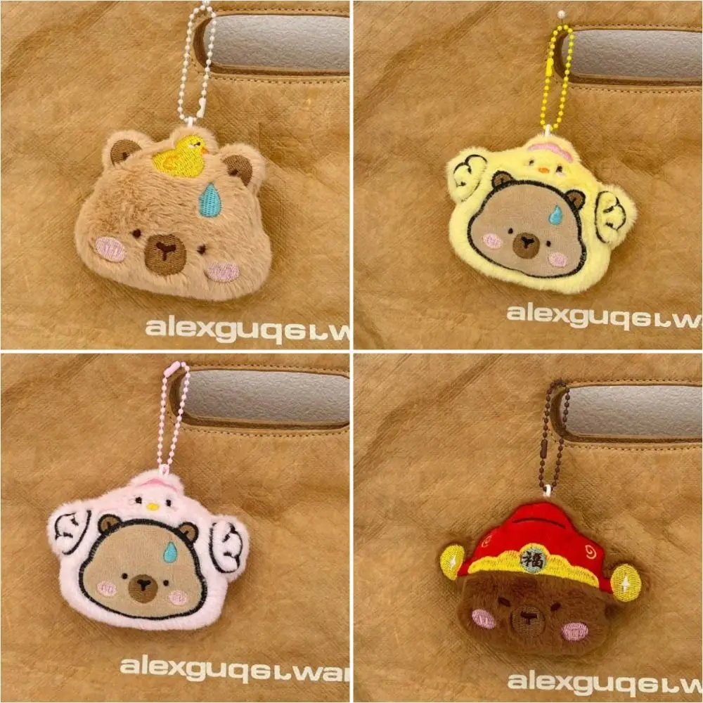 

Simulation Capybara Capybara Plush Pendant Cloth Doll Soft Capybara Plush Keyring Cartoon Cute Capybara Plushie Doll Bag Hanging