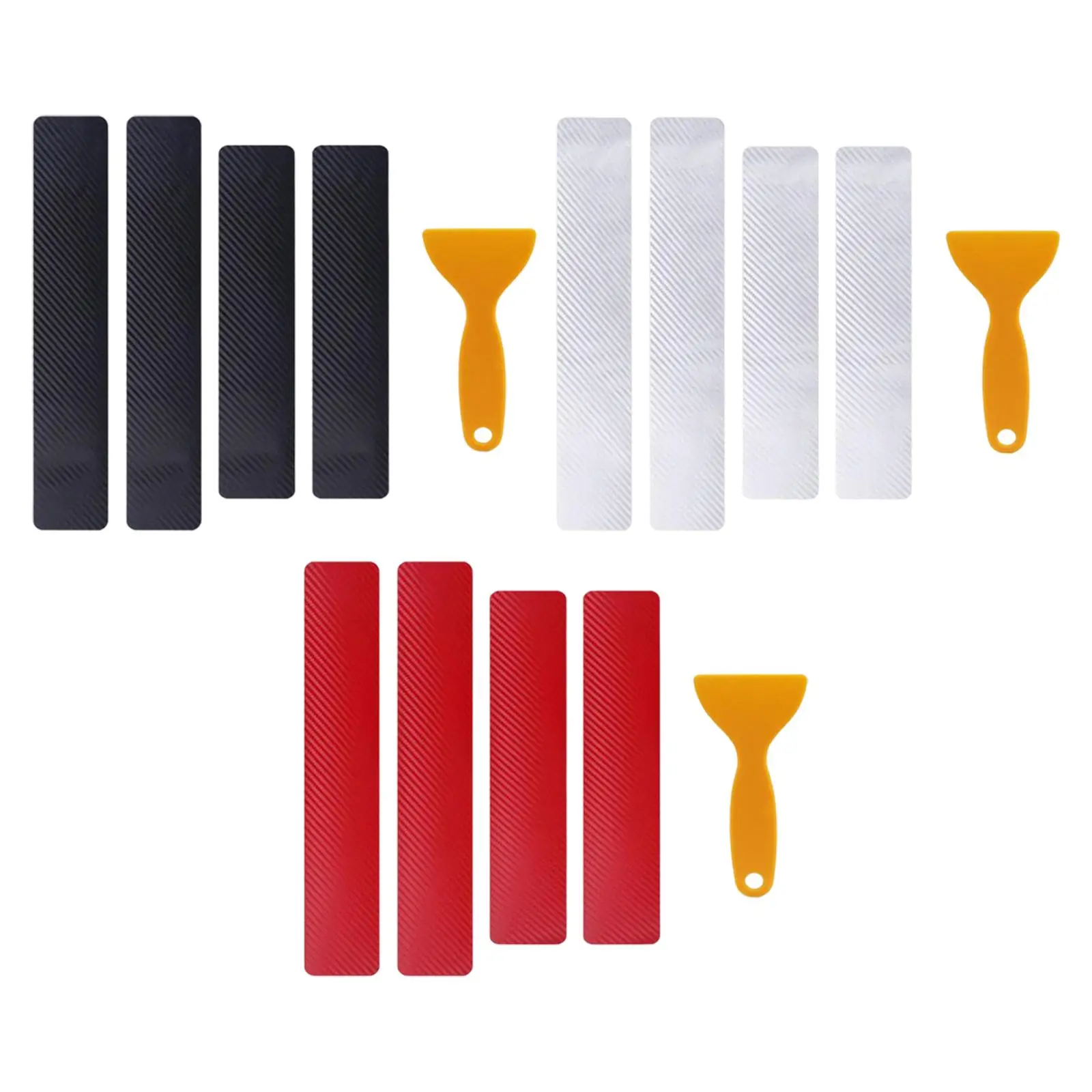 4x Threshold Kit Scuff Plate Film Pedal Stickers 3D for Truck