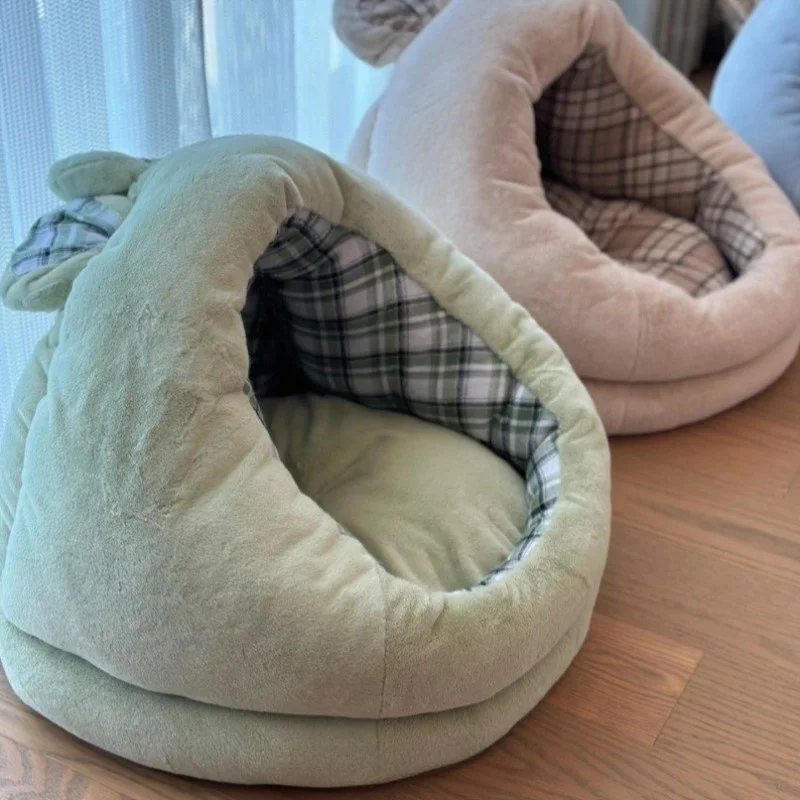 

Thiened Dog Bed New 2025 Warm S Mongolian Tent Sle Doggy Bed for Teddy Dogs And Other Breeds Pet Supplies