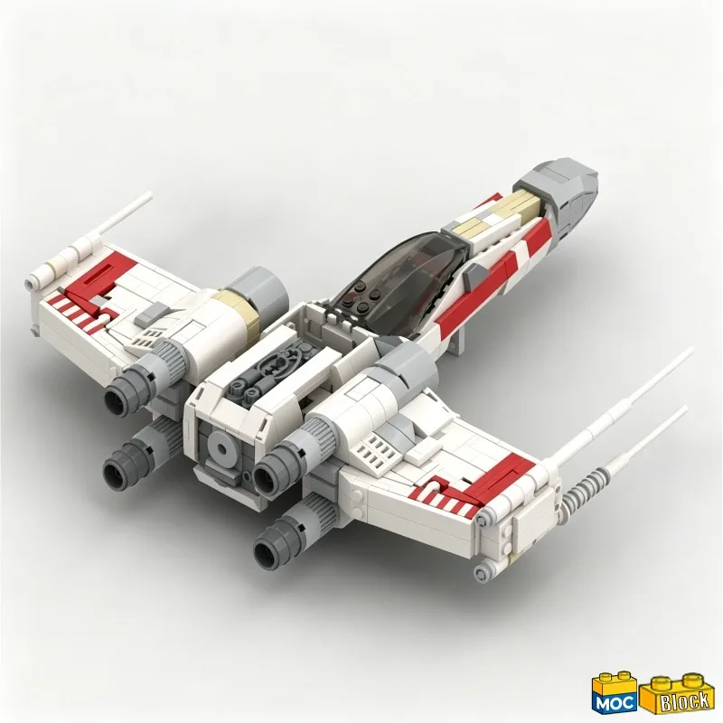 NEW 903 PCS Red Five X-wing Building Blocks Model Assembly Educational Toy Customize Creative Collection Birthday Popular Gifts