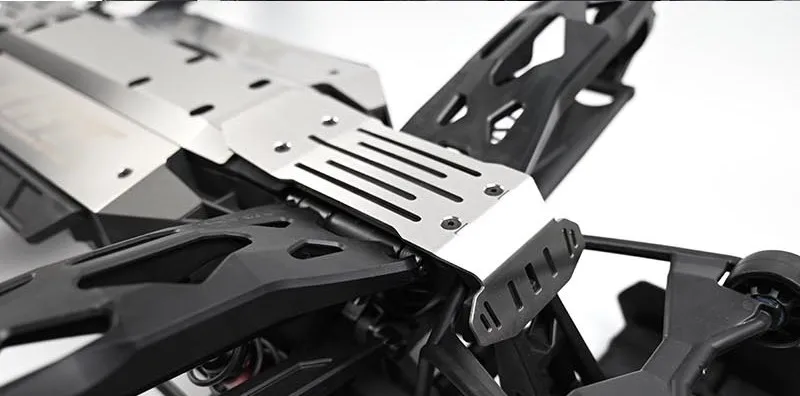 5 Stainless Steel Front And Rear Chassis Armored Anti-skid Protectors For 1/6 for traxxas Xrt Rc Truck Car Upgrade Parts