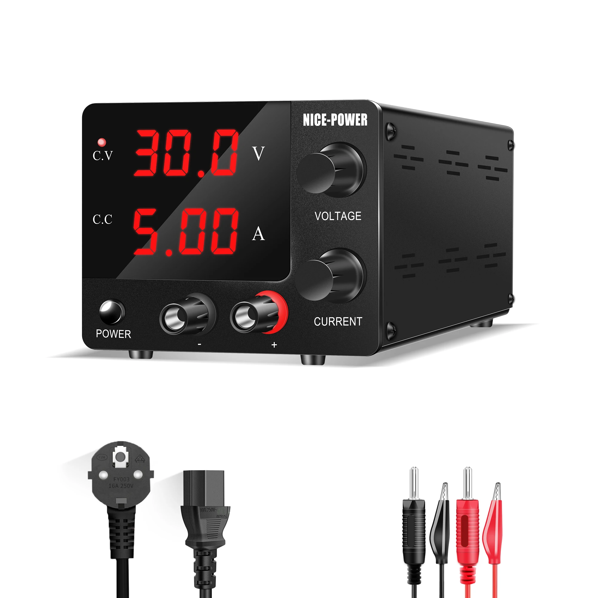 3/4 Digital USB Adjustable Laboratory DC Power Supply 30V5A 10A Regulated Voltage Current Stabilizer 60V5A 120V3A For Repair