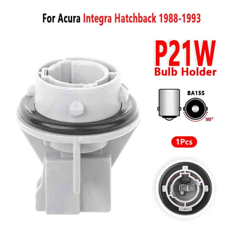 For Acura Integra 1988-1993 Front Turn Signal Lights P21W Bulb Holder Socket Base 33303-S04-003 1Pc