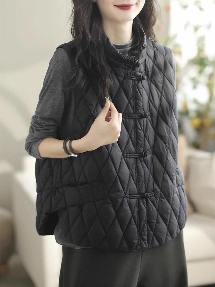 Bottone singolo in cotone da donna allentato con bottoni vintage, gilet di marca Sle Duling, versione coreana, adatto ai pendolari