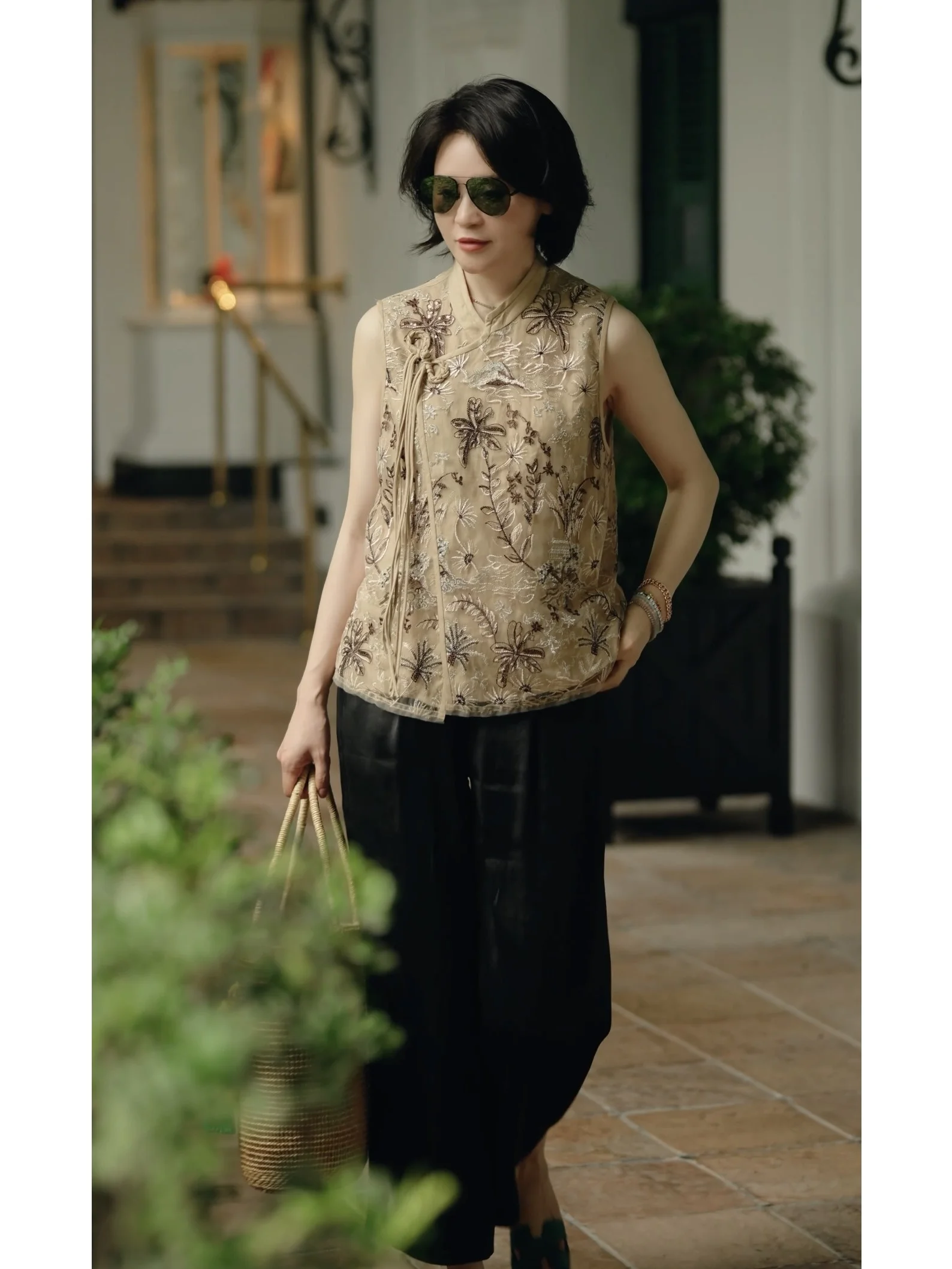 

RuienCo. Leisure Pants f Loose Waist Silk Pants Casual Pants Fraant Cloud Silk Silk Women's Premium Pants