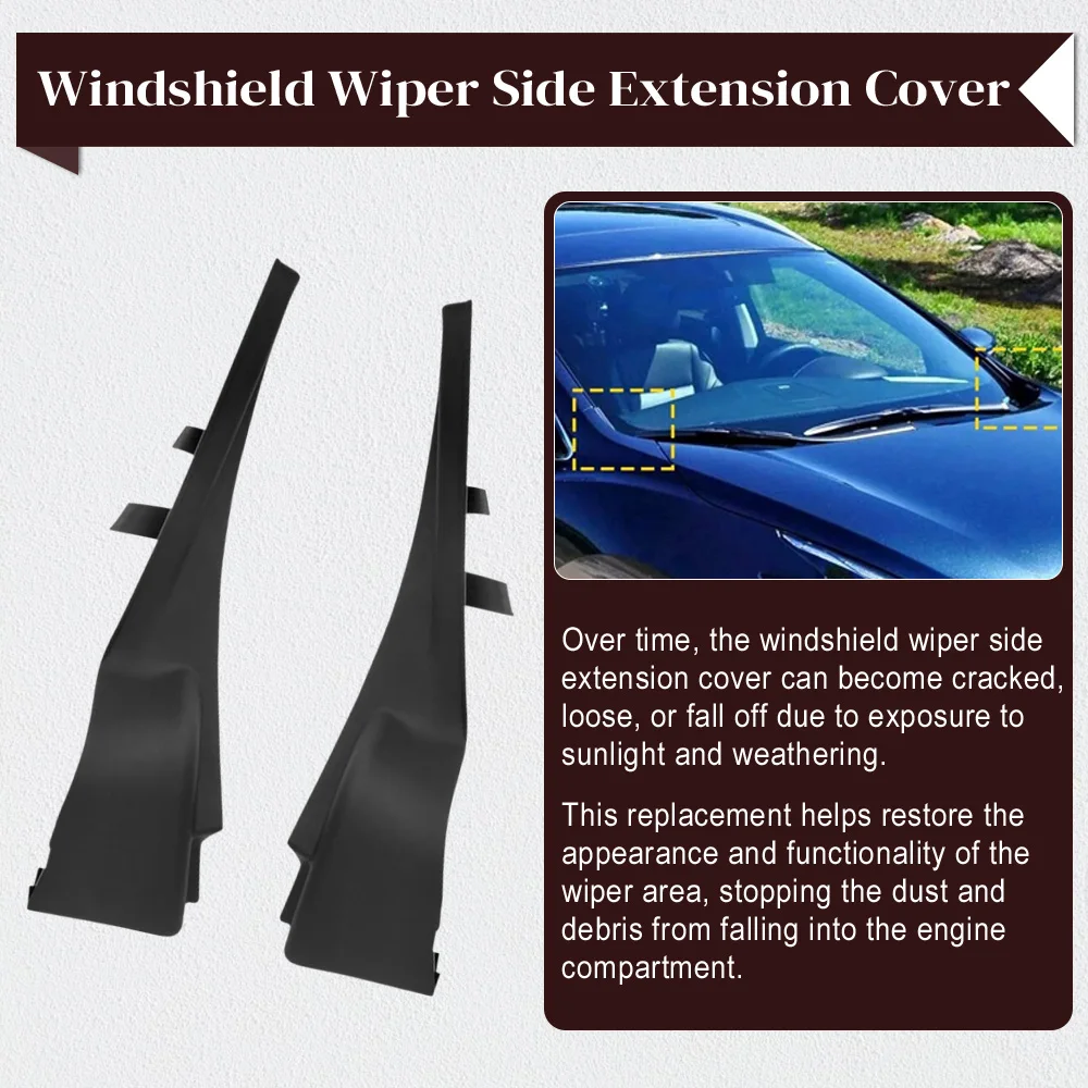 ممسحة زجاج أمامي غطاء القلنسوة 66894-5BC0A 66895-5BC0A الجبهة اليسرى واليمنى لنيسان مورانو 2015-2017 66895-9UA0A