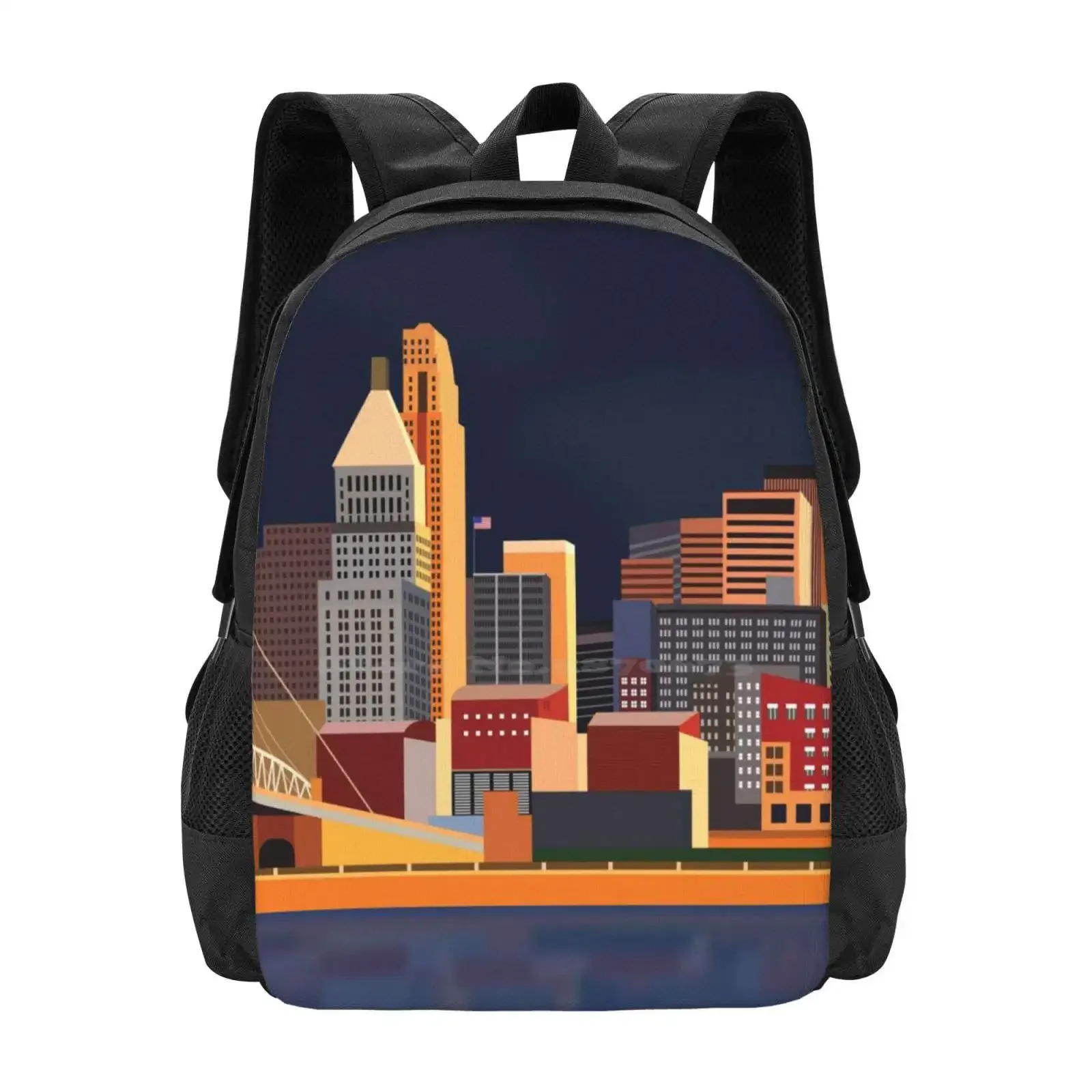 

Cincinnati Skyline Hot Sale Schoolbag Backpack Fashion Bags 513 Cincinnati Skyline Bengals University Of Cincinnati Reds View