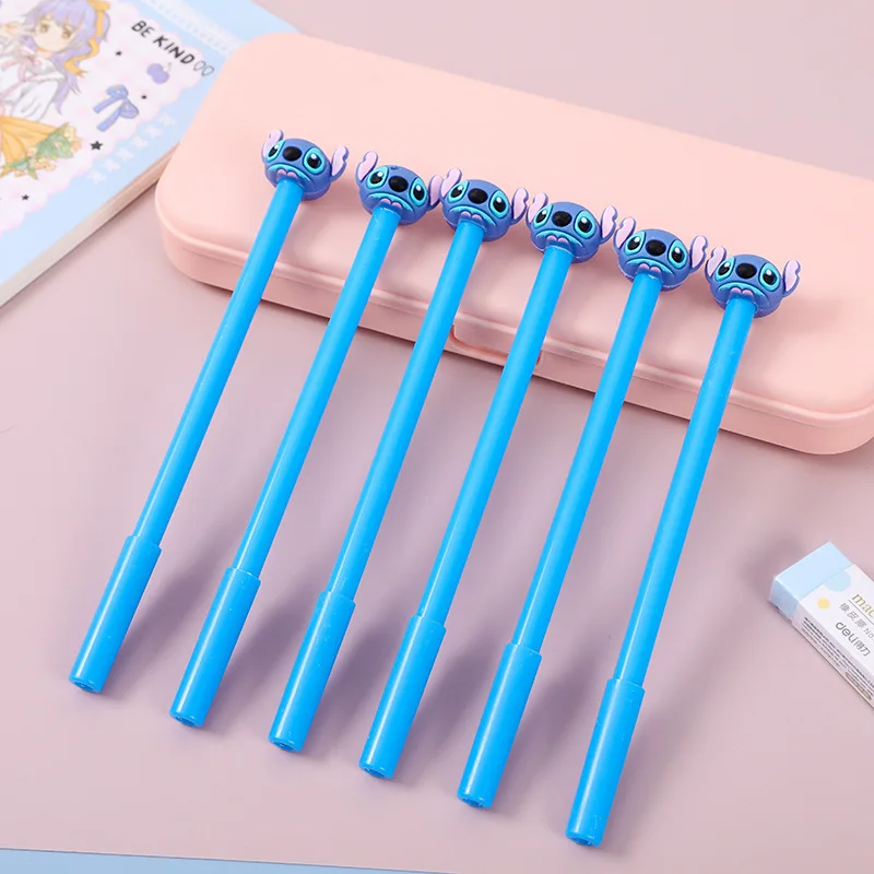 Disney Doll Stitch Writing Brush Title Lilo and Stitch Gel Pen Student Signature Pen Water Pen Office Silicone Material