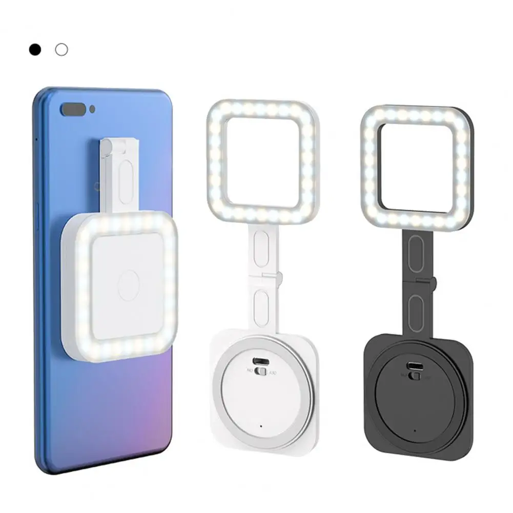 Mini Selfie Ring Light Portable Magnetic Led Fill Light with Touch Control Foldable Design for Cell Phones Pocket Size