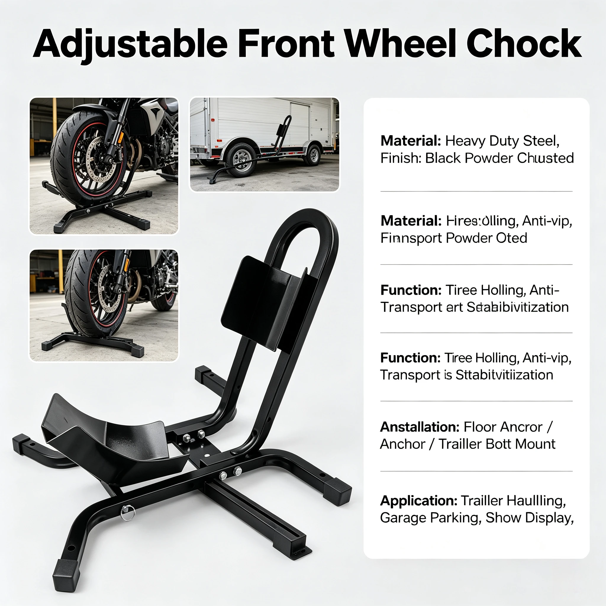 Motorcycle Parking Stand Heavy Duty Support Rack Motorcycle Maintenance Parking Bracket