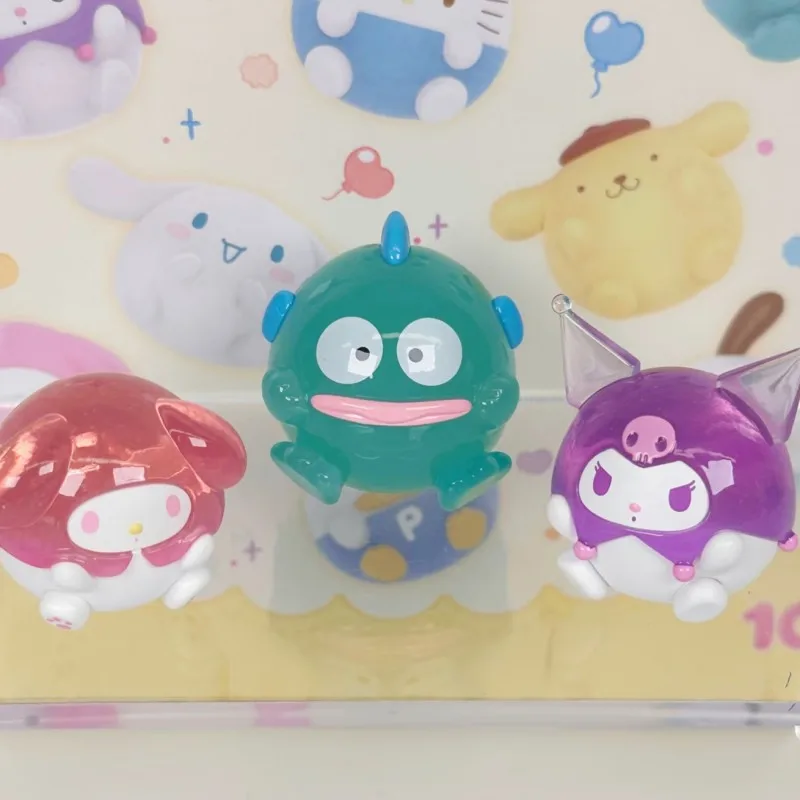 

Подлинные персонажи Sanrio, круглая серия, слепая коробка, мини-фигурка, сумка-сюрприз, милая коллекция кукол, настольное украшение, модный подарок