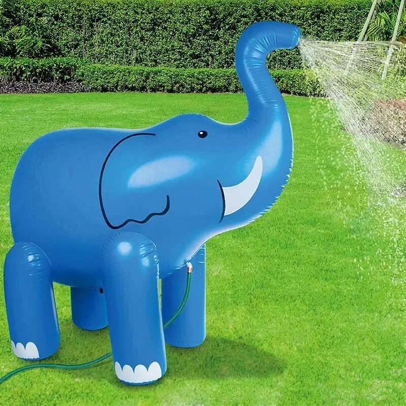 220 cm Riesen Sommer Tier Streuen Wasser Park Aufblasbare Elefanten Outdoor Strand Spielzeug Kinder Spielen Wasser Spray Wasser Garten spielzeug