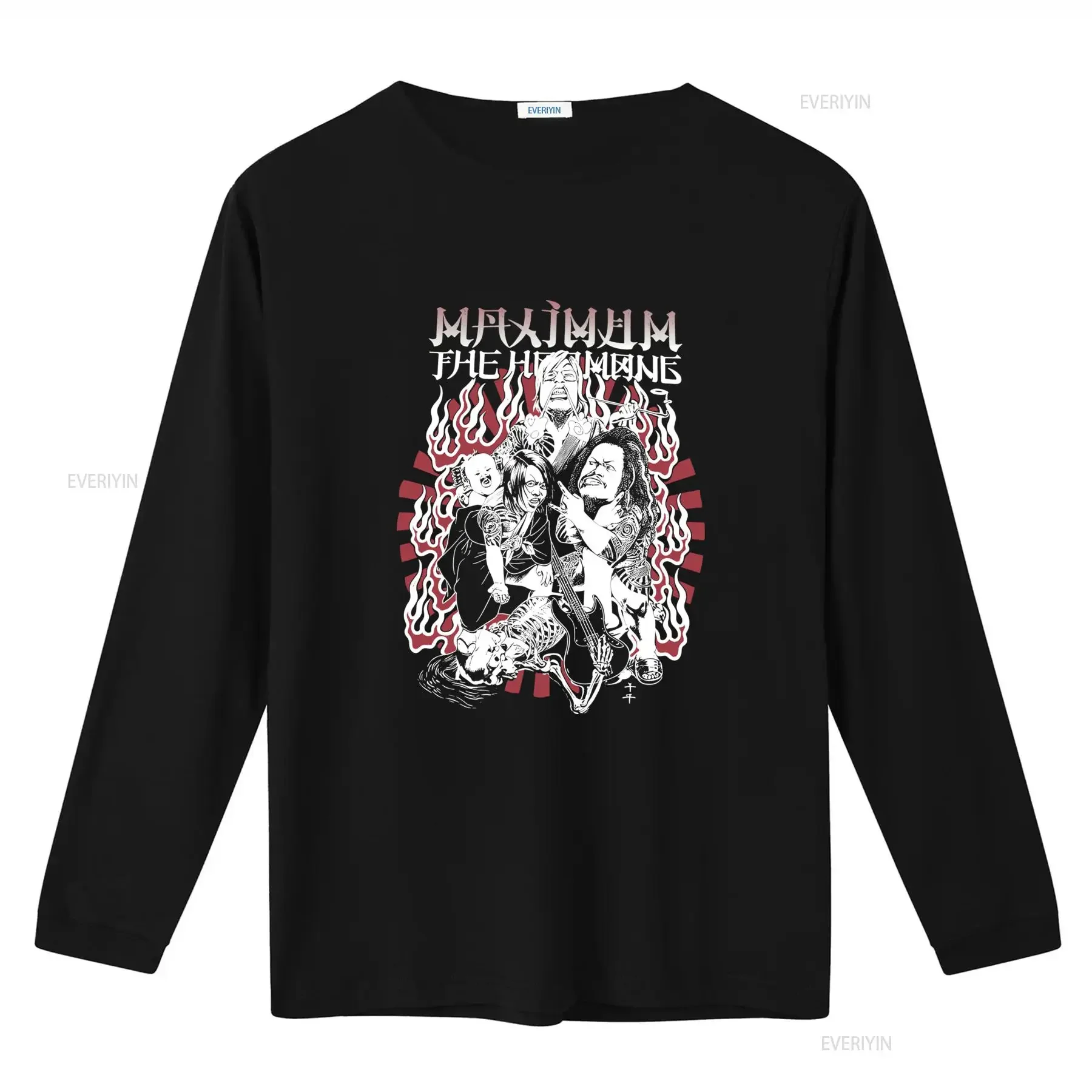 Maximum The Hormone Japanese Band T Shirt Cotton S 5XL BO571 vintage Washed Stylish designer clothes Unisex Breathable Soft