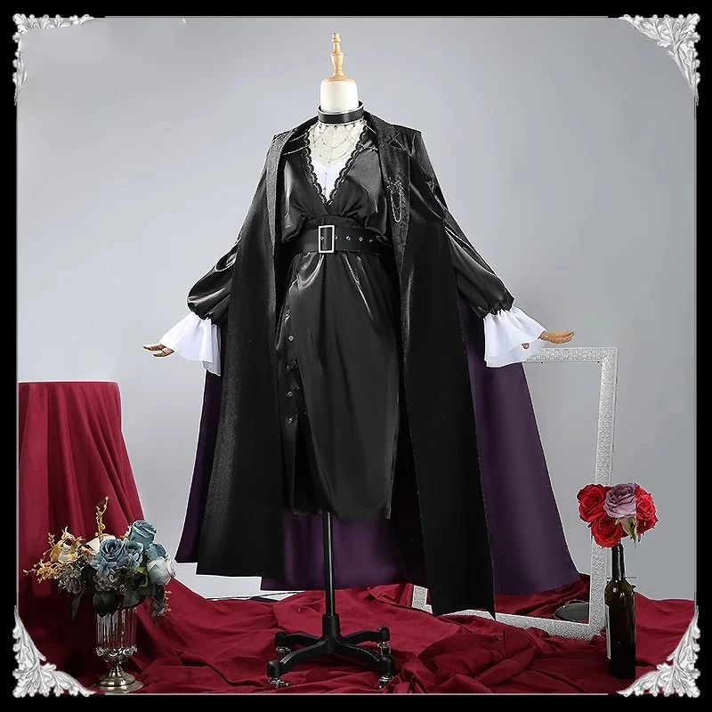 

Langley Cosplay Costume Game Path To Nowhere Anime Women Gorgeous Dress Coat Langley Role Play Clothing Comic-con Halloween Suit