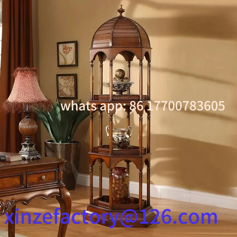 

Customizable QZT bookshelf solid wood storage study hexagonal display shelf