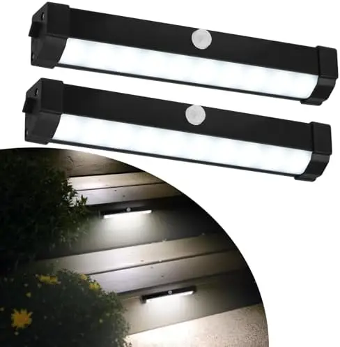 

Светодиодные светильники для ступеней автодома с датчиком движения, водонепроницаемые (IP65), на магнитах, на батарейках, для кемпера, прицепа