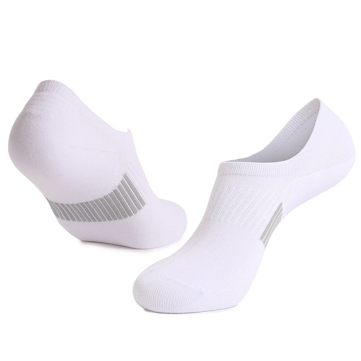 5/10/20 Pairs Women\'s White No Show Socks, Comfortable, Breathable, Moisture-Wicking, Athletic Style, Durable Support