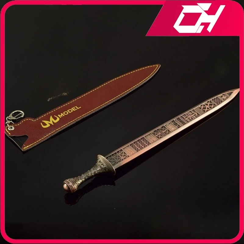 30CM Ouhe Sword Volledig metalen lederen tas versie ambachtelijk Speelgoedzwaard en messenset Game merchandise Desktop ornament decoratie Cadeau