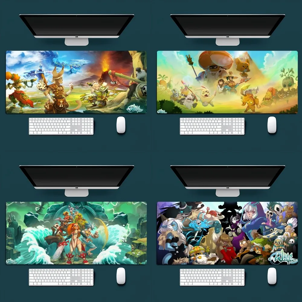 Game W-Wakfu Cool Mousepad Office Small Large PC Computer Keyboard Mouse Game Rubber Anti-Slip Mice Mat Big