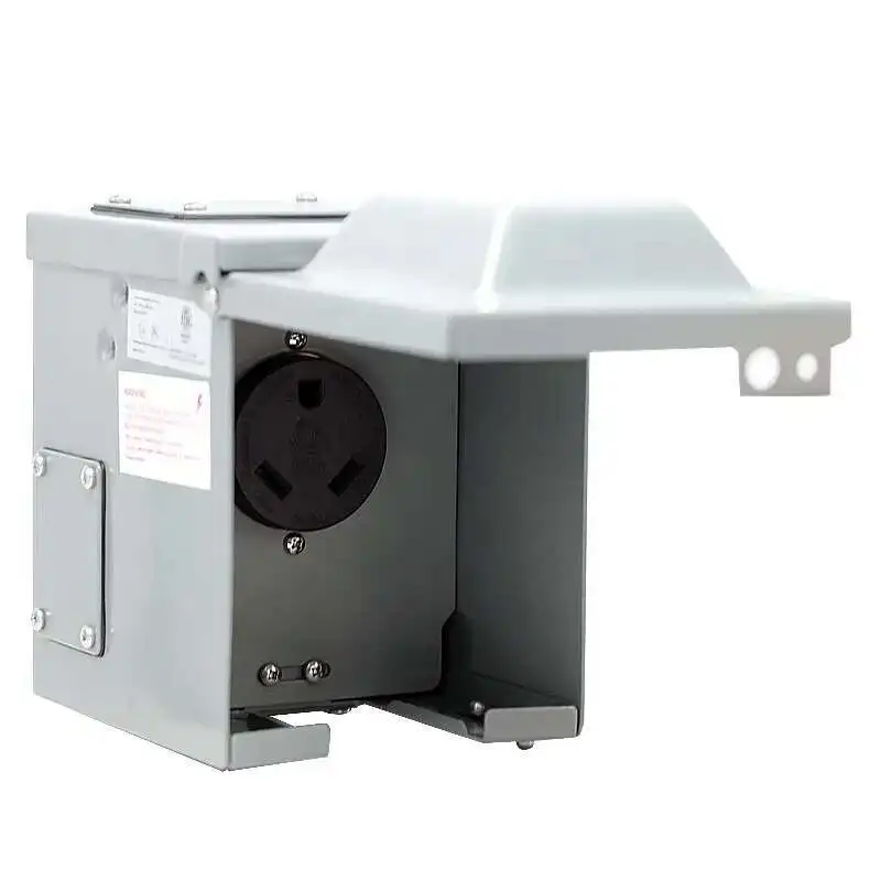 Painel de tomada de energia nema 14 50 TT-30R 50a ip66 à prova d'água à prova de poeira fácil para instalar conector externo para barco rv