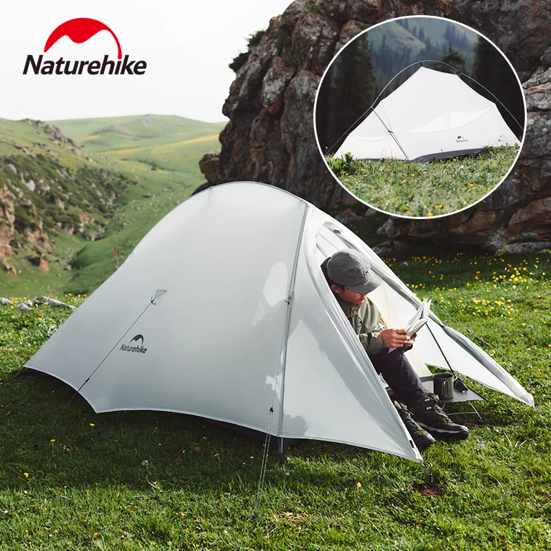 

Naturehike 1/2 Persons Tent Outdoor Camping Ultralight Backpacking 3 Season Waterproof Tent Double Layer Portable Hiking Tent