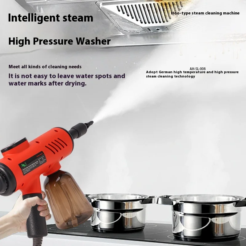 Multifunctional Household Electric High Temperature Steam Cleaner 1200W Portable Handheld Steamer Kitchen Brush Cleaning Machine