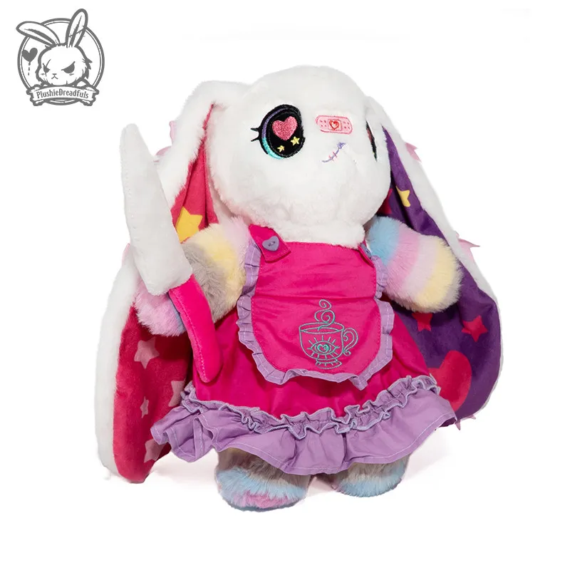 Plushie Dreadfuls Victorian Mcgee'S Harajuku Alice Rabbit Plushie Limited Colorful Version Collectible Art Toy Surprise Gift