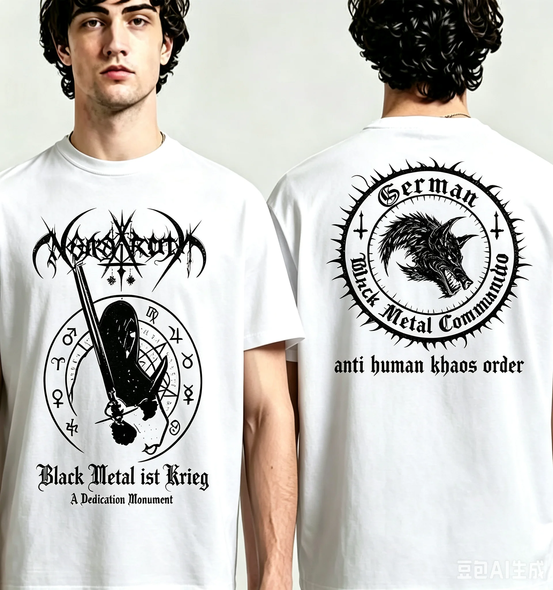 2026 Black Metal Metalheads Style Summer Cotton Mens Women Top Comfortable high-quality short-sleeved shirt, street casual style