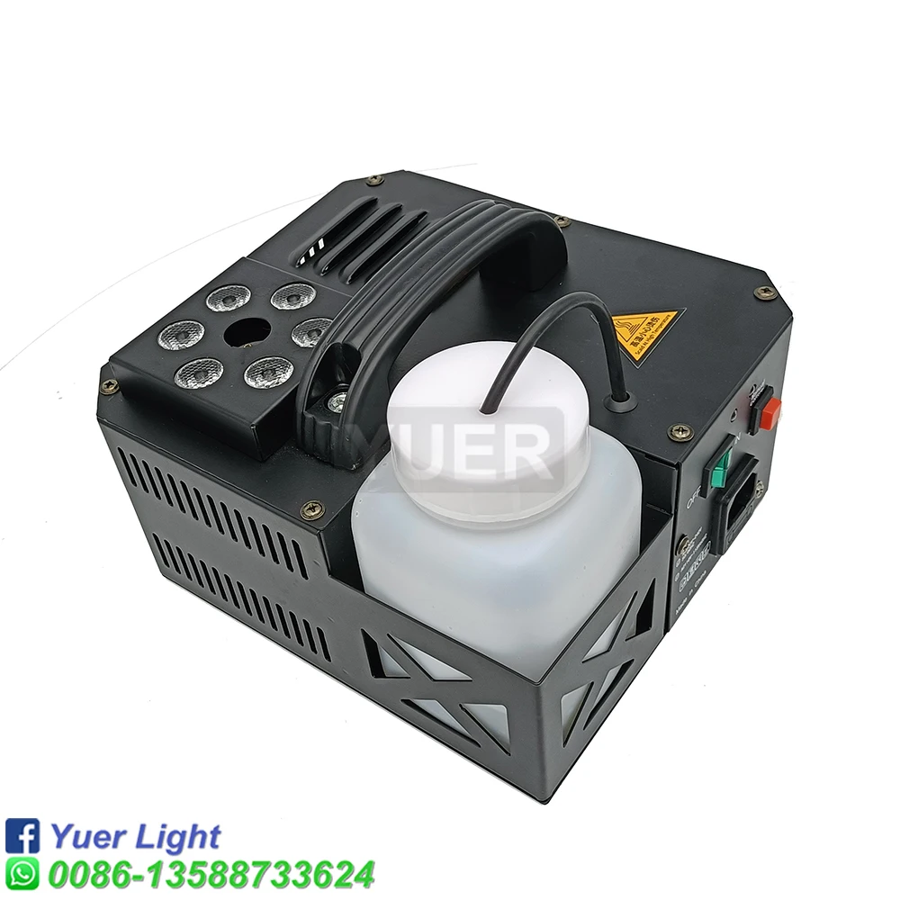 Imagem -03 - Dmx Led Máquina de Fumaça Vertical Pyro com Controle Remoto Profissional Fogger 6x3w Rgb 3in1 Cor Alta Qualidade 600w