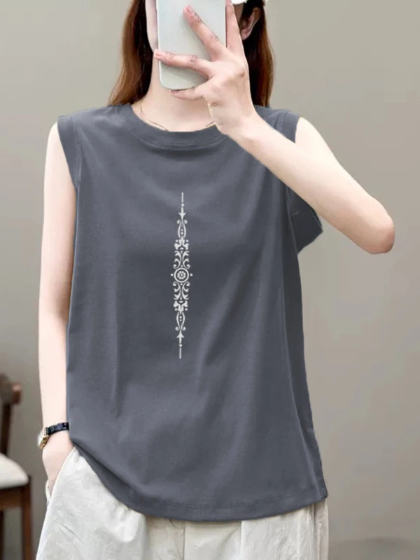 Camiseta holgada de algodón puro redonda Ne Svel para mujer, Top informal versátil, novedad de verano, versión coreana Sle